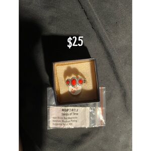 Sands of Time Red Magnesite Ring